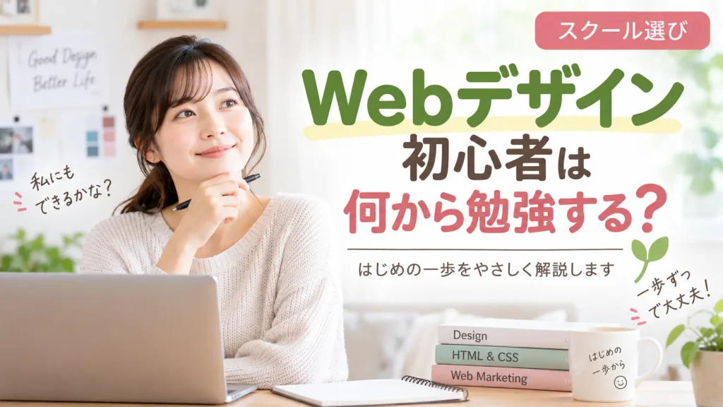 Webデザイン、初心者は何から勉強する？