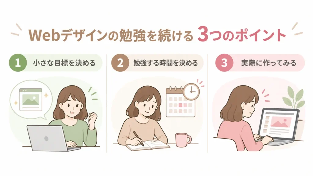 学習を続ける3つのポイント